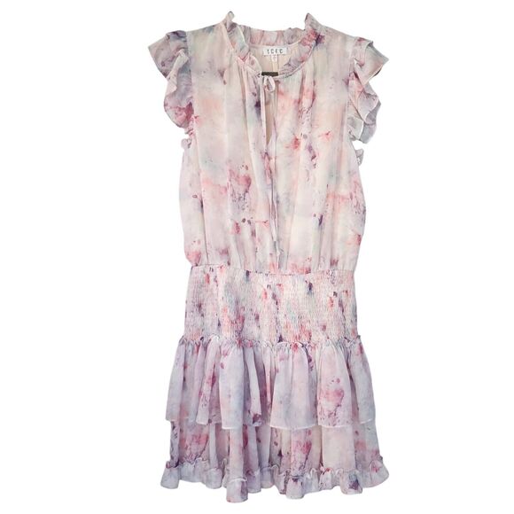 TCEC Size L NWT Bsbydoll Mini DRESS Frills, Whimsy, Floral, Coquette - Picture 4 of 9